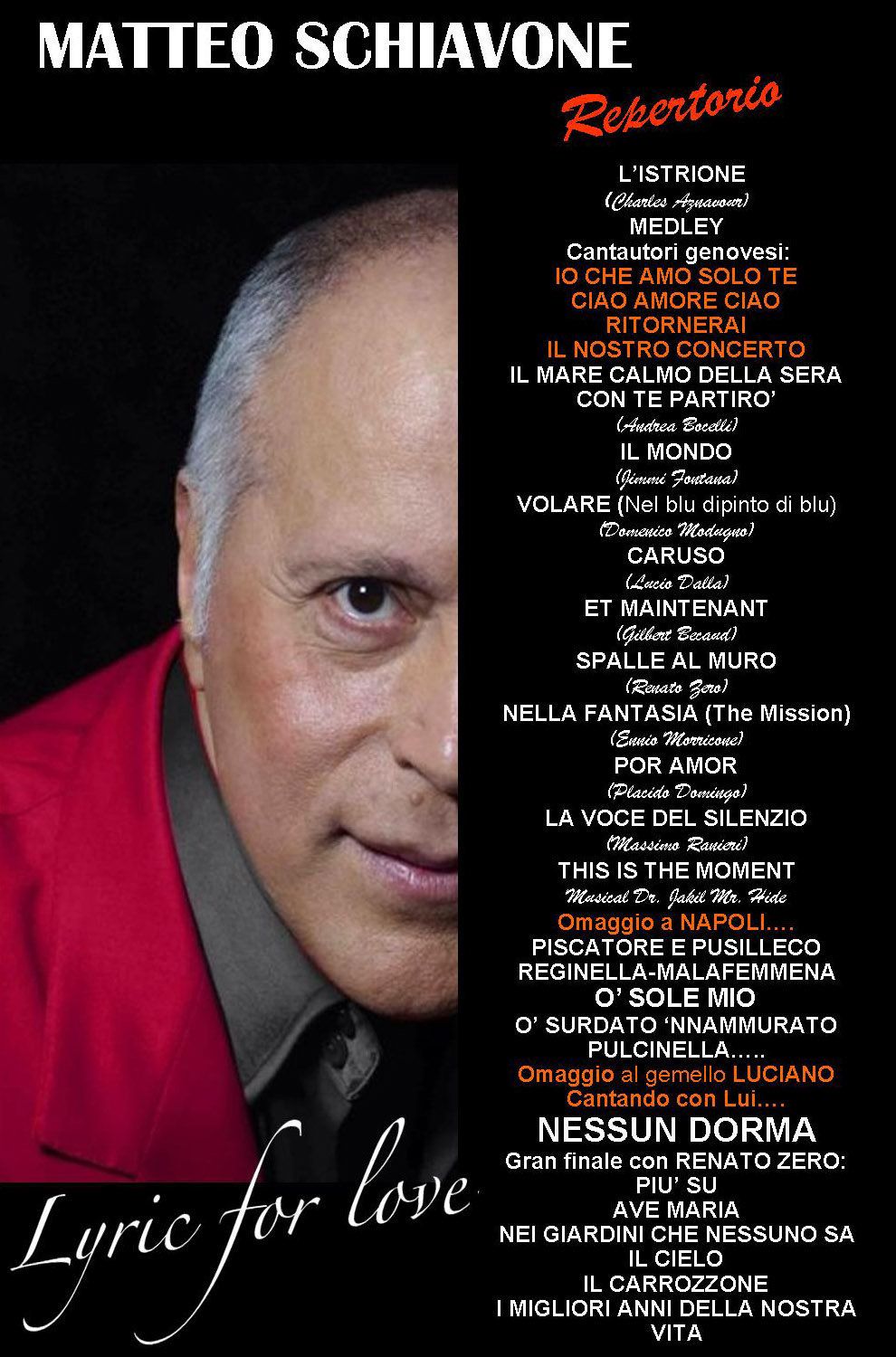 Matteo Schiavone lista canzoni new york ottimizzata